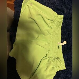 LULULEMON Lime green shorts. Size 8